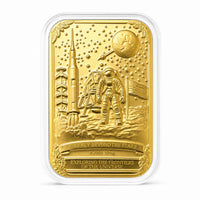24K Yellow Gold Journey Beyond The Stars Embossed Sheet (31x45.5mm) 10mg