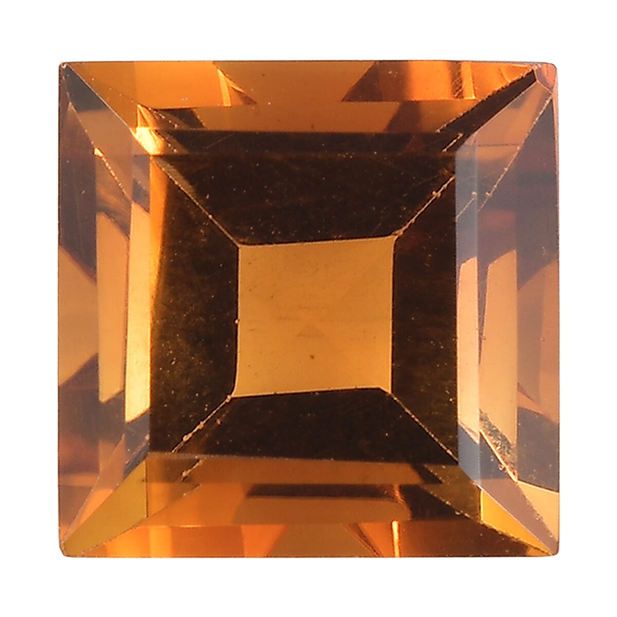 Santa Ana Madeira Citrine (Sqr 9 mm) 3.10 ctw Loose Gemstone