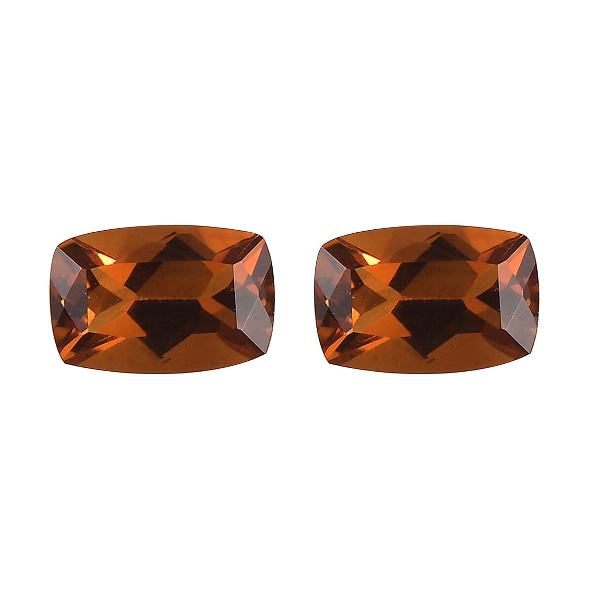 AA Santa Ana Madeira Citrine Set of 2 (Cush 6x4 mm) 0.90 ctw Loose Gemstone