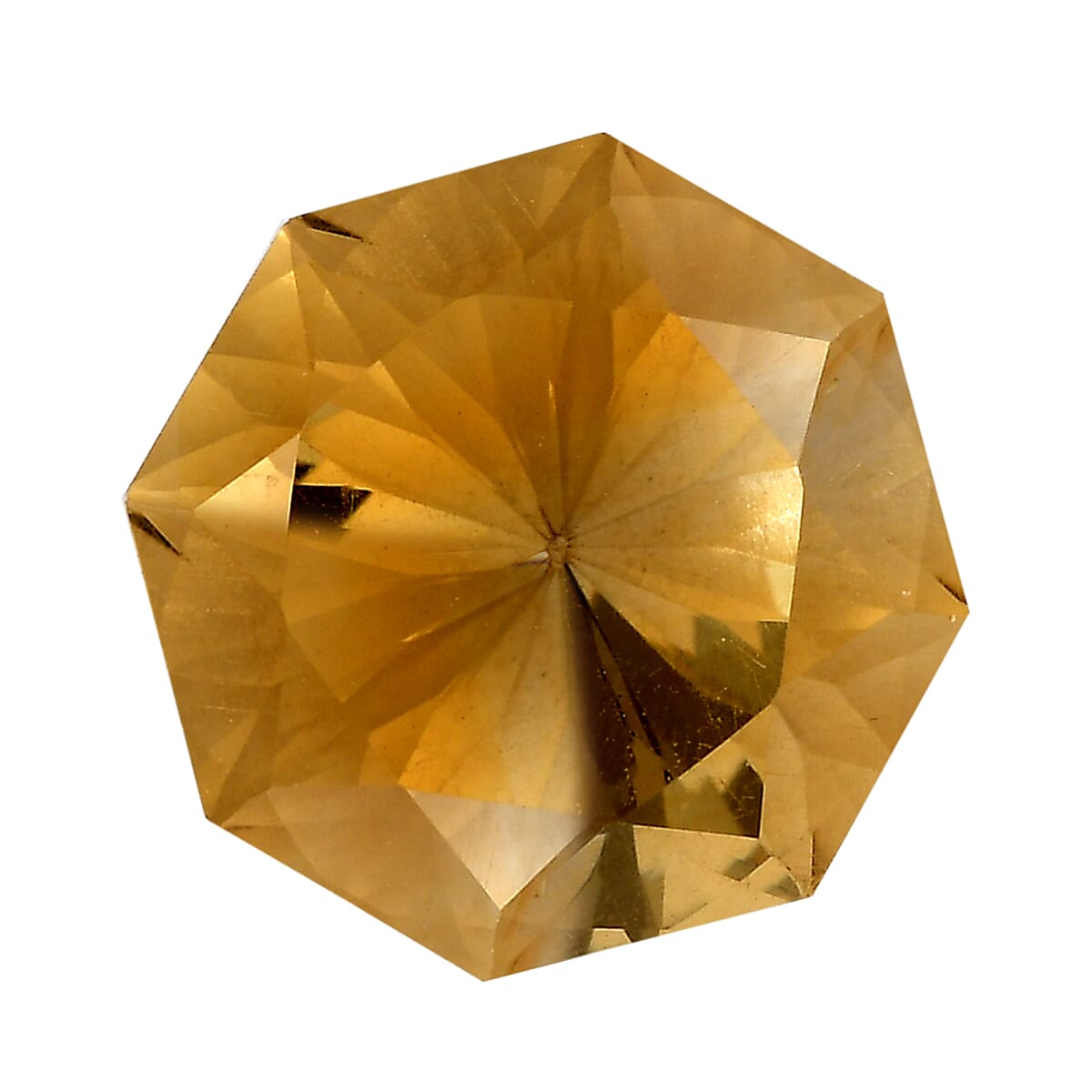 Brazilian Citrine (Octillion 11 mm) 4.93 ctw Loose Gemstone
