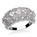 Lab Created White Sapphire Ring in Sterling Silver (Size 7.0) - Sticky add to cart bar