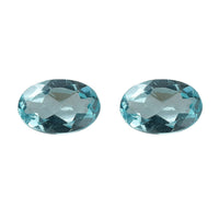 Green Apatite Set of 2 (Ovl 6x4 mm) 0.89 ctw Loose Gemstone