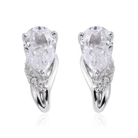Lab Created Sapphire Earrings in Sterling Silver