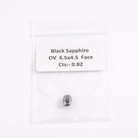 Midnight Sapphire (Ovl 6.5x4.5 mm) 0.82ctw
