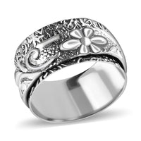 Artisan Crafted Spinner Ring in Sterling Silver 4.27 Grams