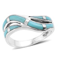 Santa Fe Style Kingman Turquoise Ring in Sterling Silver (Size 11.0) 6.95 ctw - Sticky add to cart bar