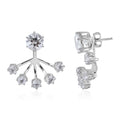 White Topaz Earrings in Sterling Silver 5.80 ctw - Sticky add to cart bar
