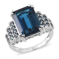 London Blue Topaz Elegant Ring Sz 7