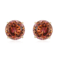4.25 ctw Twilight Topaz Earrings in 14K Yellow Gold