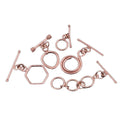 Morning Hour Special Gem Workshop Set of 5 Rosetone Toggle Clasps - Sticky add to cart bar