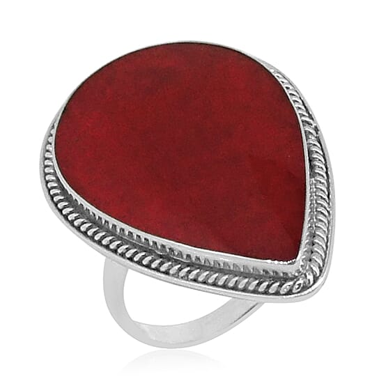 Bali Legacy Sponge Coral Ring in Sterling Silver (Size 8) 7.51 ctw