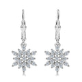 D'Joy Zircon Snowflake Earrings in Platinum Over Sterling Silver 1.15 ctw - Sticky add to cart bar