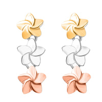D'Joy Flower Earrings in 14K YRG Over and Sterling Silver 3.30 Grams