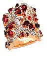 Ruby, Zircon Ring in 14K RG Over Sterling Silver (9.89 g) (Size 10.0) 2.93 ctw - Sticky add to cart bar