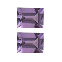 Rose De France Amethyst Set of 2 (Bgt 8x6 mm) 2.56 ctw Loose Gemstone