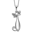 Platinum Over Sterling Silver Pendant - Sticky add to cart bar