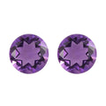 AA Mashamba Amethyst Set of 2 (Rnd 7 mm) 1.18 ctw Loose Gemstone - Sticky add to cart bar