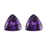 AA Mashamba Amethyst Set of 2 (Trl 8 mm) 1.55 ctw Loose Gemstone