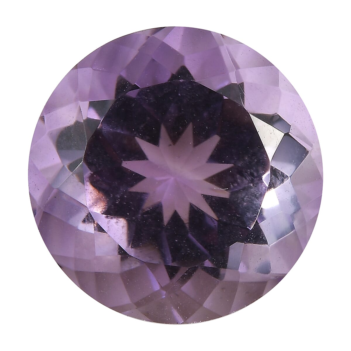 AA Rose De France Amethyst (Rnd 13 mm) 7.20 ctw Loose Gemstone