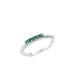 Lab Created Emerald Ring in Sterling Silver (Size 7.0) - Sticky add to cart bar