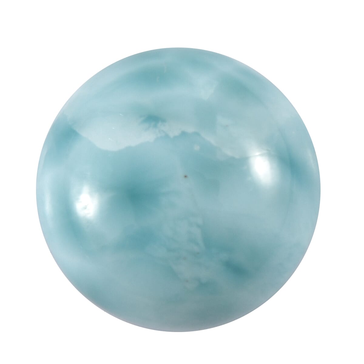 AAA Larimar (Rnd 12 mm) 6.15 ctw Loose Gemstone
