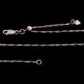 Singapore Chain in 14K Rose Gold Over Sterling Silver 24 Inches - Sticky add to cart bar