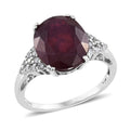 Niassa Ruby (FF), Cambodian Zircon Platinum Over Sterling Silver Ring (Size 7.0) TGW 11.90 cts. - Sticky add to cart bar