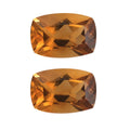 AA Serra Gaucha Citrine Set of 2 (Cush 6x4 mm) 0.75 ctw Loose Gemstone - Sticky add to cart bar