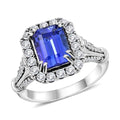 ILIANA 18K WG Premium AAA Tanzanite, Diamond Ring (Size 7.0) TDiaWt 0.85 cts, TGW 3.98 cts. - Sticky add to cart bar