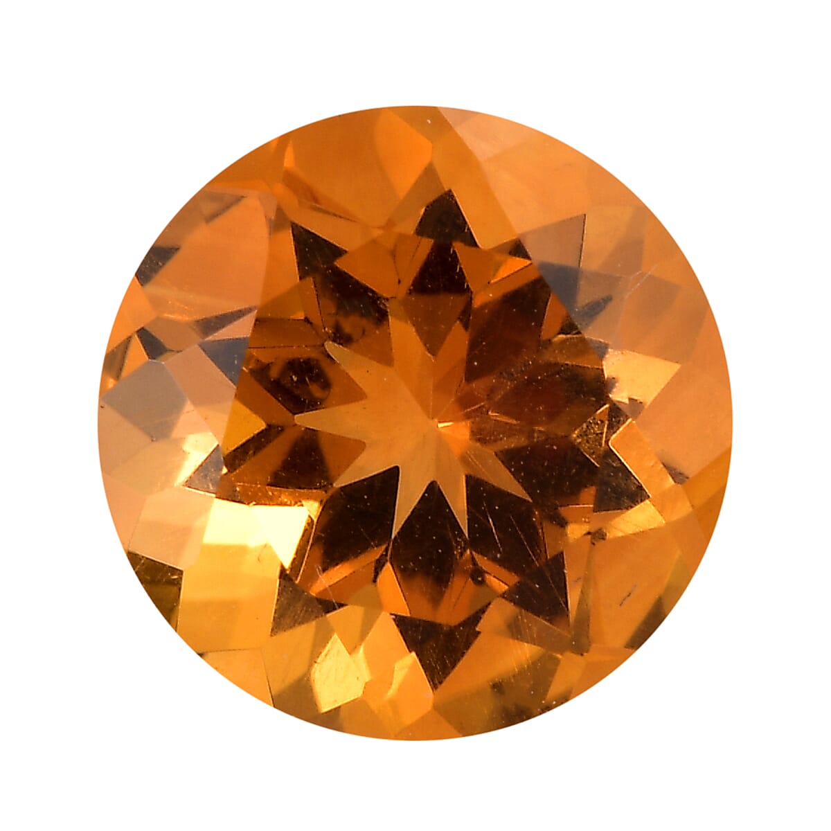 AA Serra Gaucha Citrine (Rnd 12 mm) 5.30 ctw Loose Gemstone