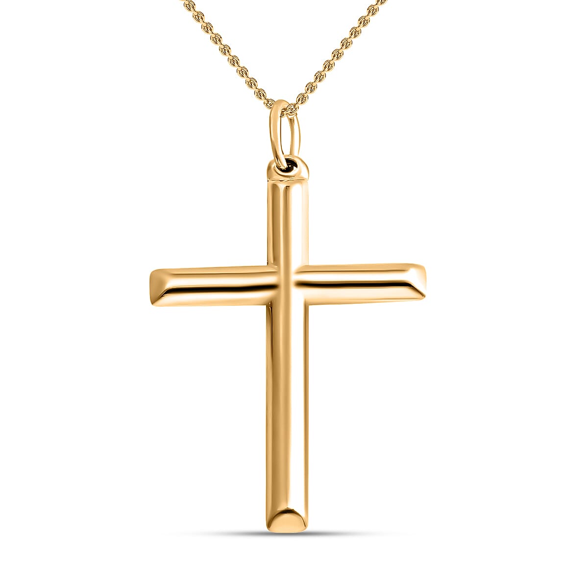 Cross Pendant Necklace 18 Inch in Sterling Silver 3.40 Grams
