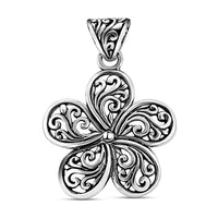 BALI LEGACY Swirl Flower Pendant in Sterling Silver 3.8 Grams