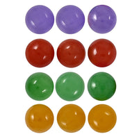 Multi Color Jade Set of 12 (D) (Rnd 5 mm) 7.19 ctw Loose Gemstone