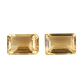 AA Brazilian Citrine Set of 2 (Oct 6x4 mm) 0.90 ctw Loose gemstone - Sticky add to cart bar