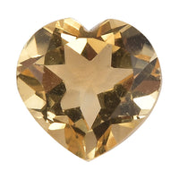 AA Brazilian Citrine (Hrt 8 mm) 1.55 ctw Loose Gemstone