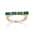 10K Yellow Gold Lab Created Emerald Ring (Size 7) 0.82 ctw - Sticky add to cart bar