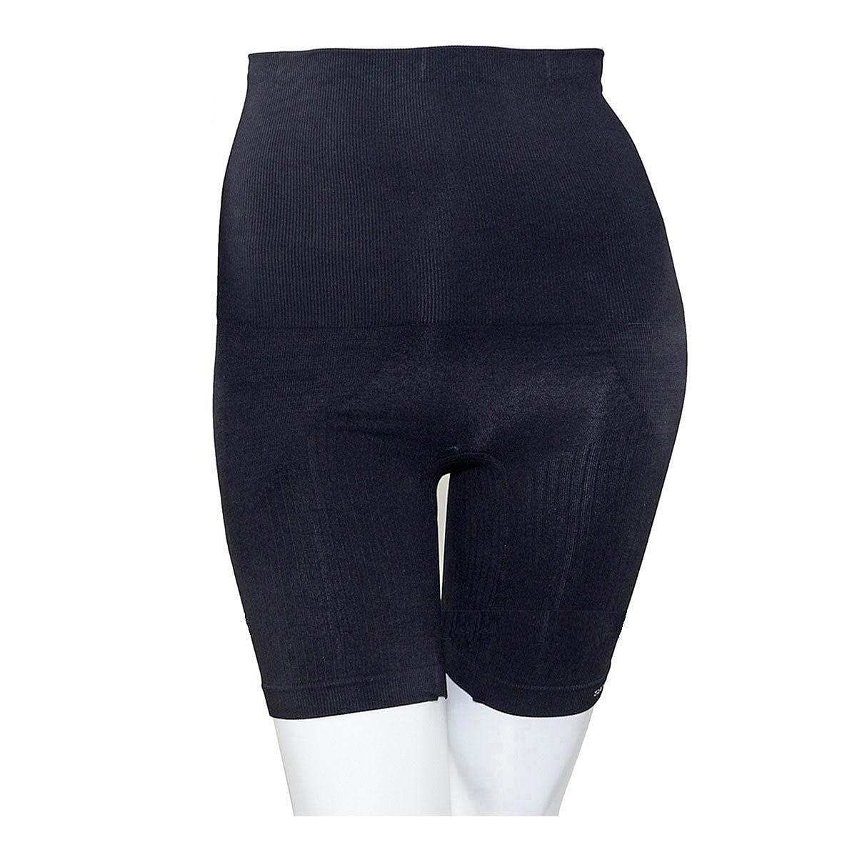 SANKOM Patent Mid-Thigh Shaper with Aloe Vera Fibers - S/M | Black