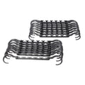 Set of 2 8pc Space Saving Hangers -Black (Holds up to 30 lbs) - Sticky add to cart bar