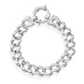 Sterling Silver Men's Link Curb Bracelet (8.00 In)(20.1g) - Sticky add to cart bar