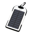 HOMESMART White Carabiner Solar 5000 mAh Battery Charger with USB & Emergency LED Torch - Sticky add to cart bar