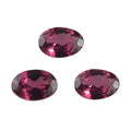 Orissa Rhodolite Garnet Set of 3 (Ovl 6x4 mm) 1.34 ctw Loose Gemstone - Sticky add to cart bar