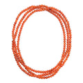 Enhanced Red Agate Beaded Endless Necklace 60 Inches 399.50 ctw - Sticky add to cart bar