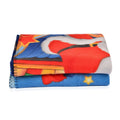 Multi Color Santa Claus and Reindeer Microfiber Fleece Blanket/Throw (68x52 in) - Sticky add to cart bar