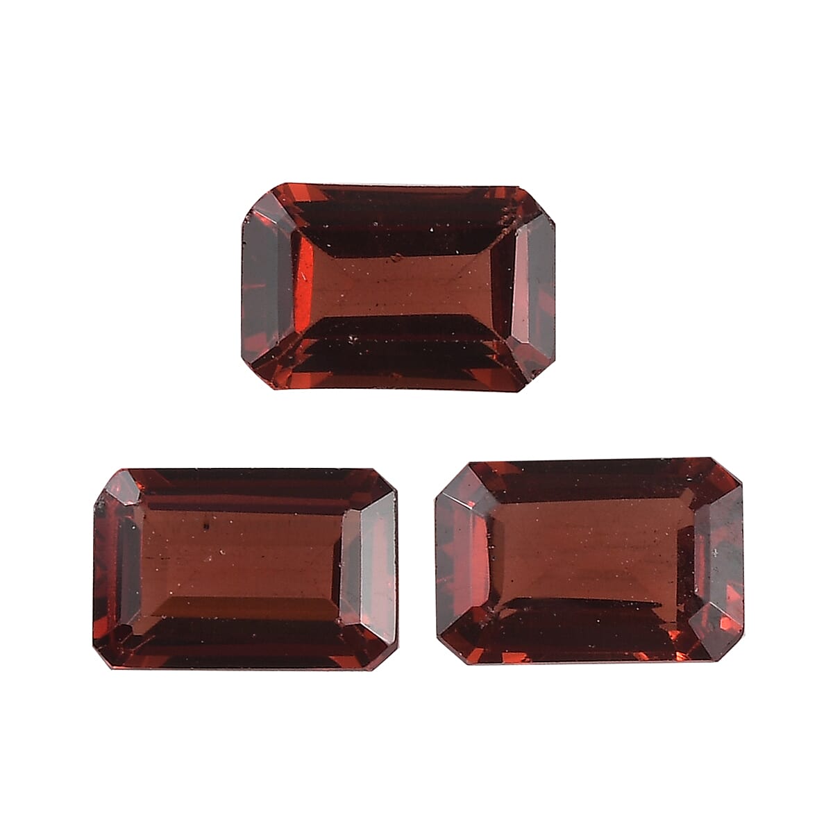 AA Mozambique Garnet Set of 3 (Oct 6x4 mm) 1.90 ctw Loose Gemstone