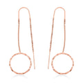 Dangle Earrings in 14K Rose Gold Over Sterling Silver 2.30 Grams - Sticky add to cart bar