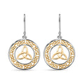 Trinity Circle Earrings in 14K YG Over and Sterling Silver 3.70 Grams - Sticky add to cart bar