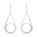 Dangle Earrings in Rhodium Over Sterling Silver 2.20 Grams - Sticky add to cart bar