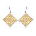 Square Earrings in 14K YG Over and Sterling Silver 3.80 Grams - Sticky add to cart bar