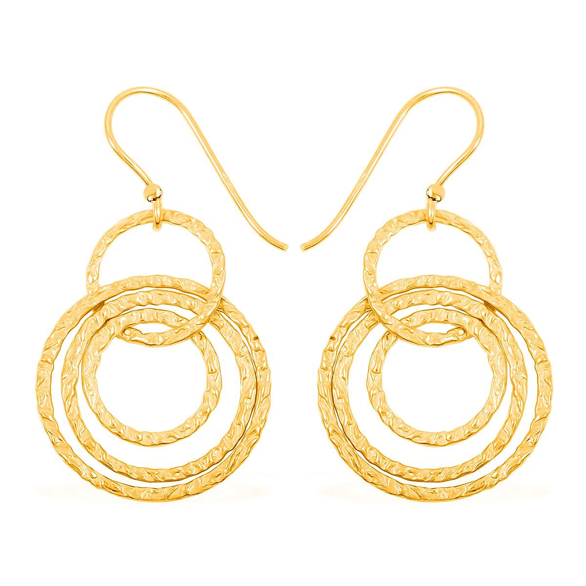 Earrings in 14K Yellow Gold Over Sterling Silver 3 Grams