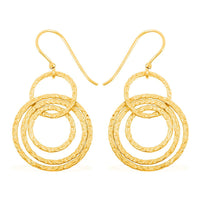 Earrings in 14K Yellow Gold Over Sterling Silver 3 Grams